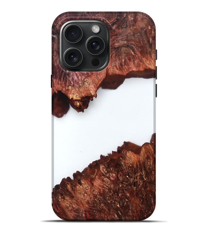 iPhone 16 Pro Max Wood Live Edge Phone Case - Mabelle (Clear, 831652)