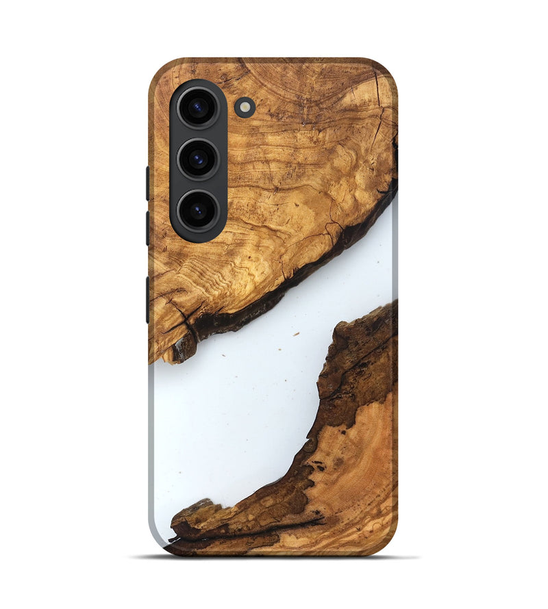 Galaxy S23 Wood Live Edge Phone Case - Dax (Clear, 831653)