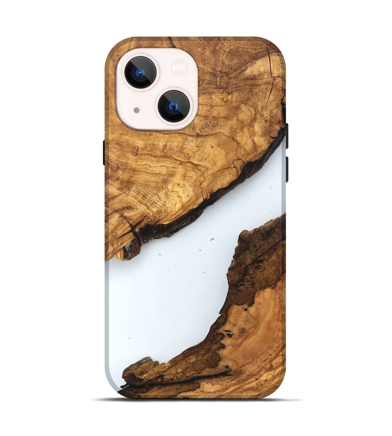 iPhone 14 Wood Live Edge Phone Case - Dax (Clear, 831653)