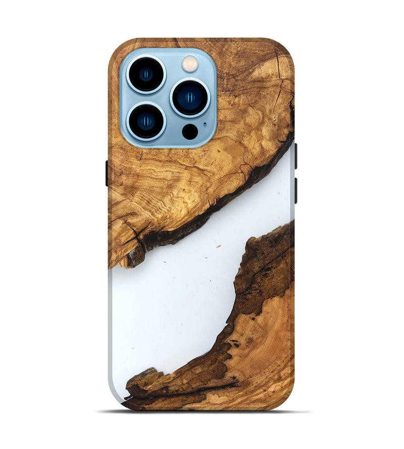 iPhone 14 Pro Wood Live Edge Phone Case - Dax (Clear, 831653)