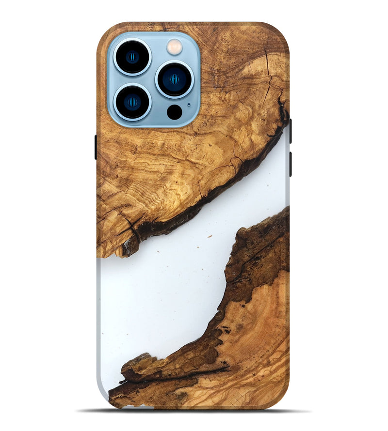 iPhone 14 Pro Max Wood Live Edge Phone Case - Dax (Clear, 831653)
