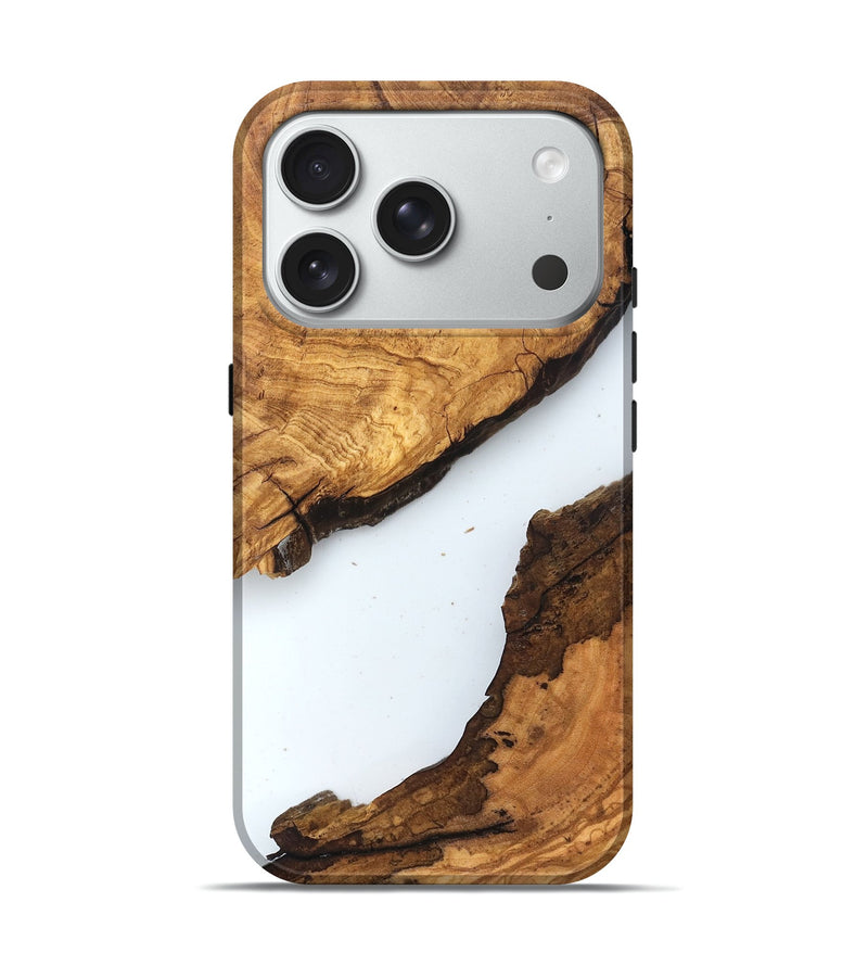 iPhone 18 Pro Wood Live Edge Phone Case - Dax (Clear, 831653)