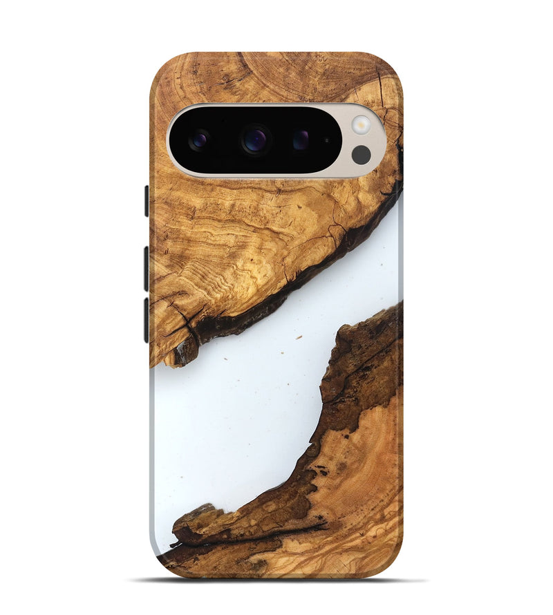 Pixel 9 Pro Wood Live Edge Phone Case - Dax (Clear, 831653)