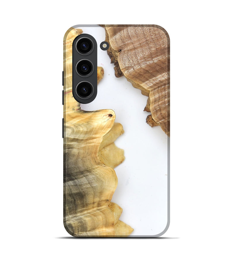 Galaxy S23 Wood Live Edge Phone Case - Haylie (Clear, 831654)