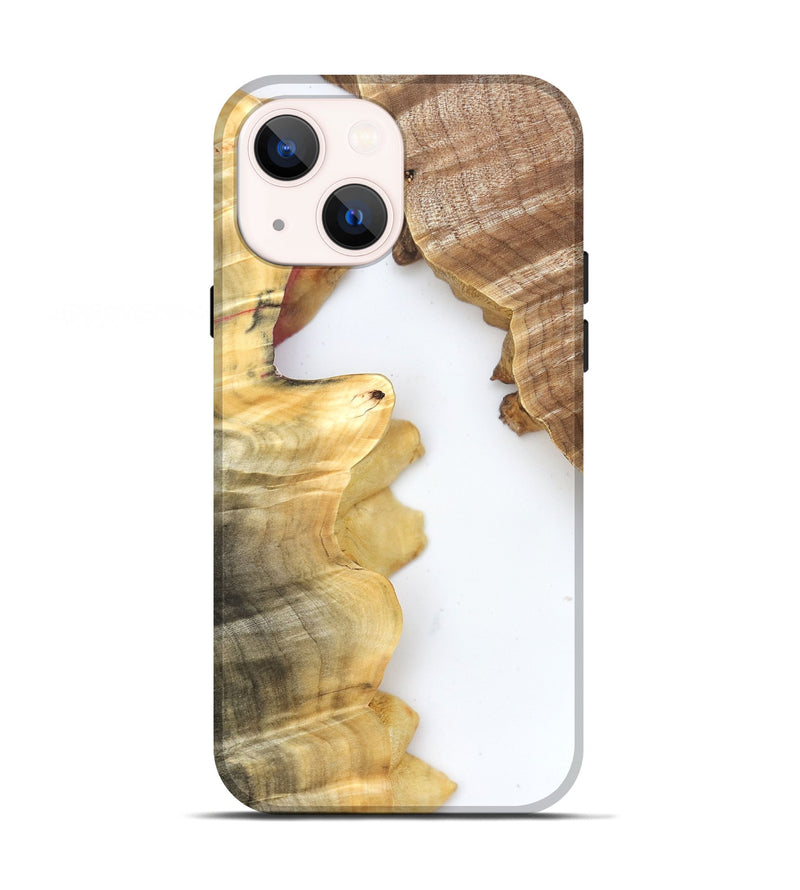 iPhone 13 Wood Live Edge Phone Case - Haylie (Clear, 831654)