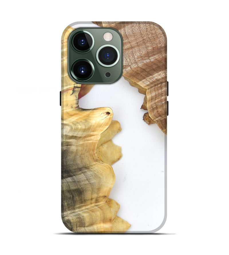 iPhone 13 Pro Wood Live Edge Phone Case - Haylie (Clear, 831654)