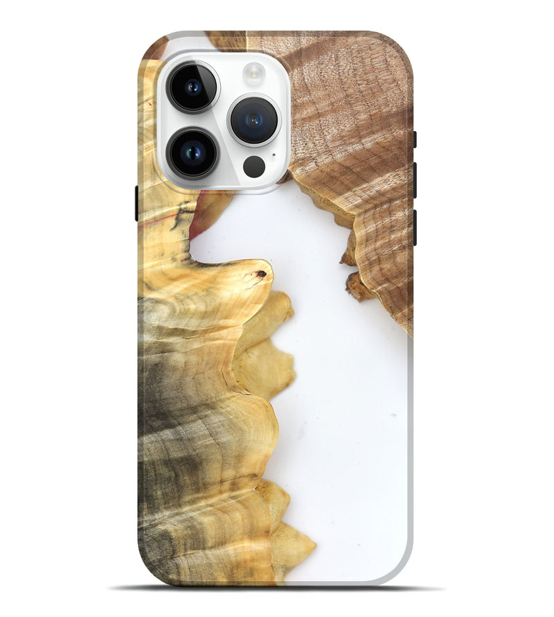 iPhone 15 Pro Max Wood Live Edge Phone Case - Haylie (Clear, 831654)