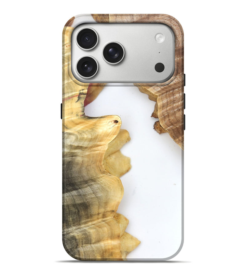 iPhone 17 Pro Max Wood Live Edge Phone Case - Haylie (Clear, 831654)
