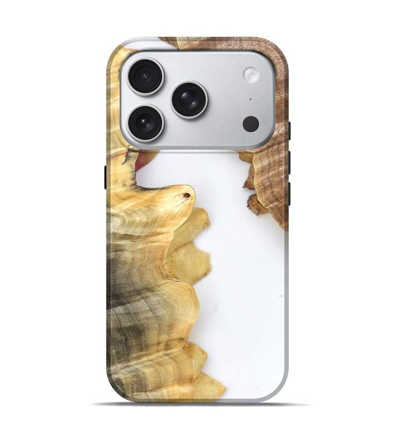 iPhone 18 Pro Wood Live Edge Phone Case - Haylie (Clear, 831654)