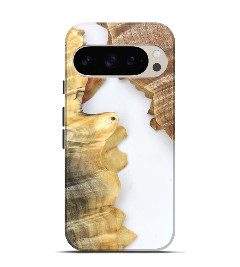 Pixel 9 Pro Wood Live Edge Phone Case - Haylie (Clear, 831654)