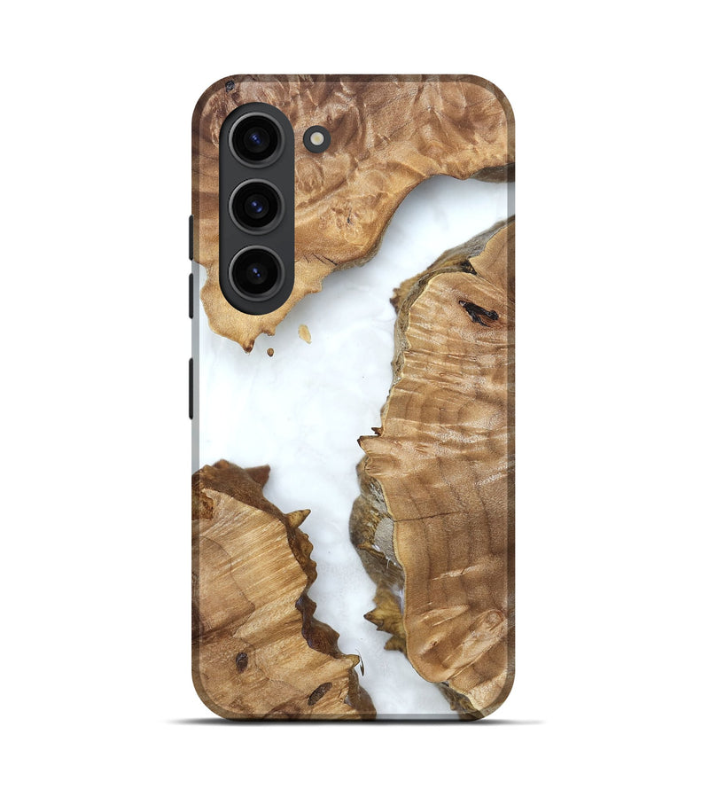 Galaxy S23 Wood Live Edge Phone Case - Amanda (Clear, 831656)