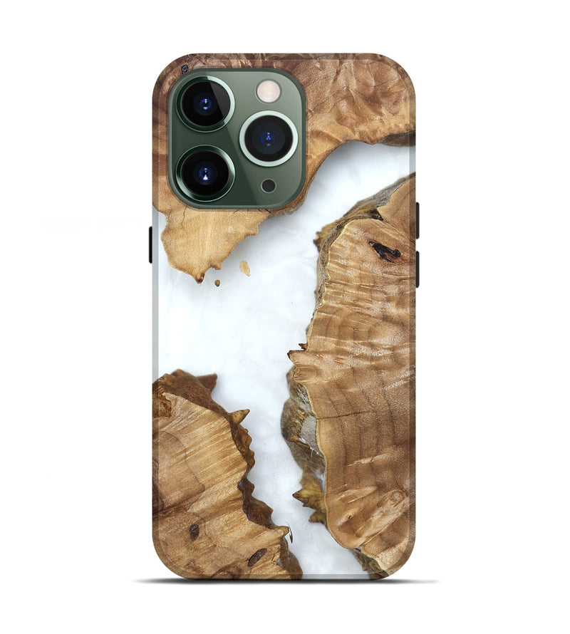 iPhone 13 Pro Wood Live Edge Phone Case - Amanda (Clear, 831656)