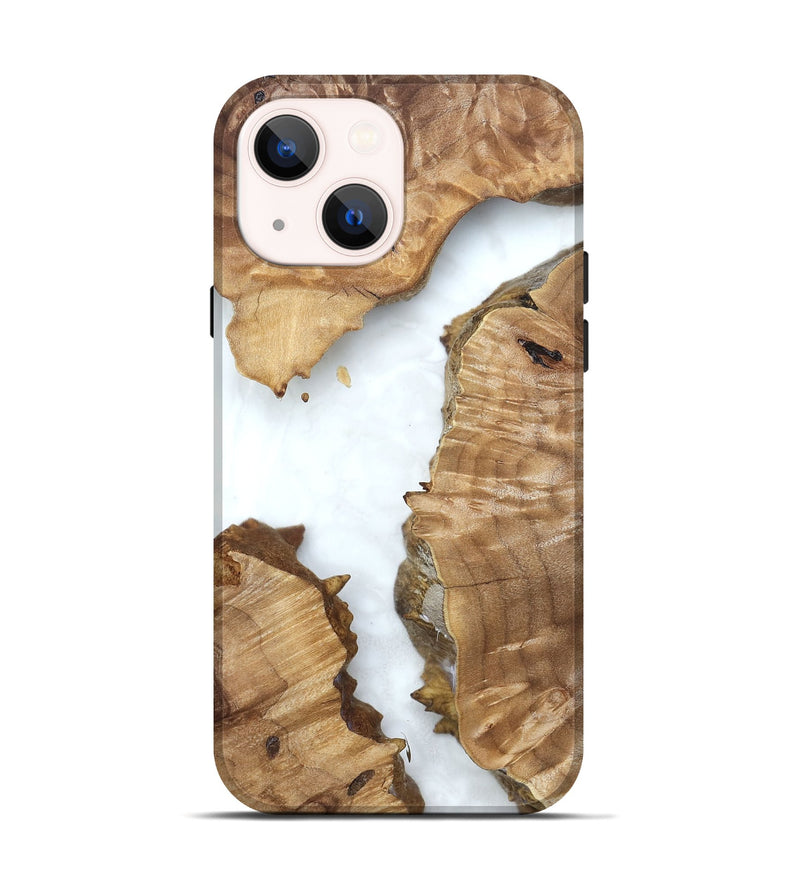 iPhone 14 Wood Live Edge Phone Case - Amanda (Clear, 831656)