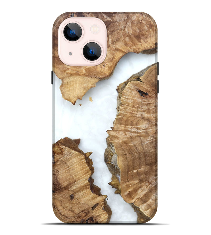iPhone 14 Plus Wood Live Edge Phone Case - Amanda (Clear, 831656)