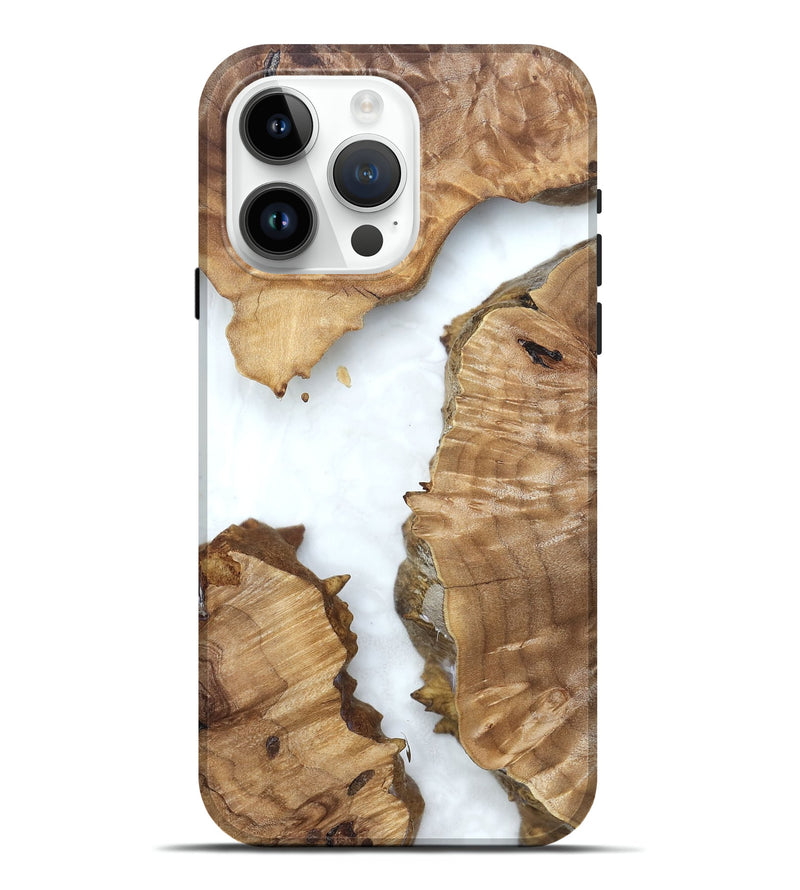 iPhone 15 Pro Max Wood Live Edge Phone Case - Amanda (Clear, 831656)