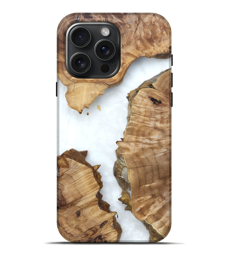 iPhone 16 Pro Max Wood Live Edge Phone Case - Amanda (Clear, 831656)