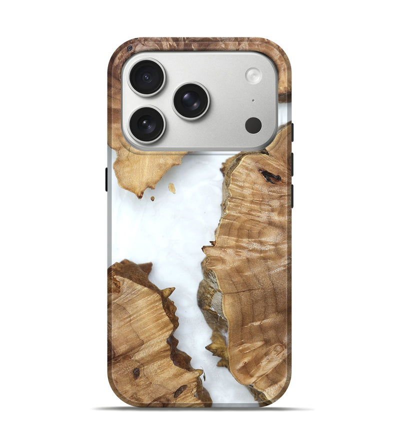 iPhone 17 Pro Wood Live Edge Phone Case - Amanda (Clear, 831656)