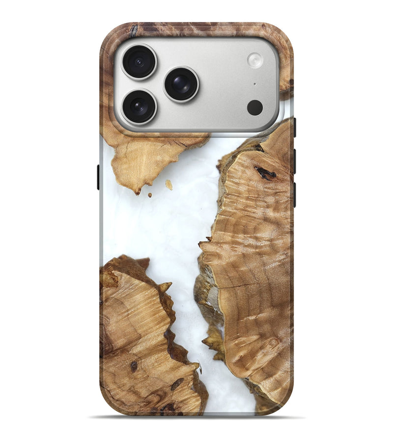 iPhone 17 Pro Max Wood Live Edge Phone Case - Amanda (Clear, 831656)