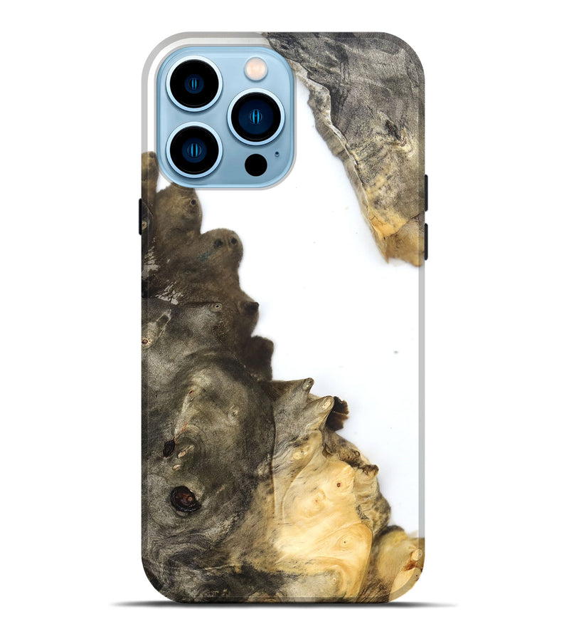 iPhone 14 Pro Max Wood Live Edge Phone Case - Averi (Clear, 831657)
