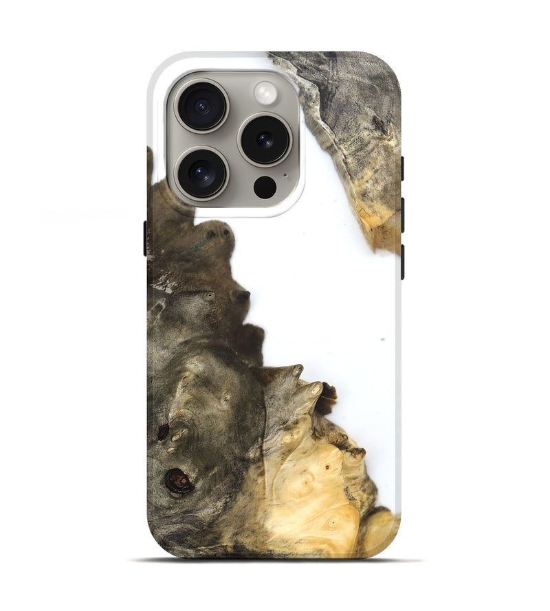 iPhone 16 Pro Wood Live Edge Phone Case - Averi (Clear, 831657)