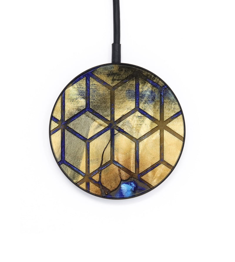 Circle Wood Wireless Charger - Amora (Pattern, 831662)