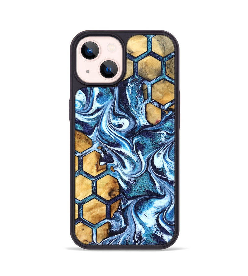 iPhone 14 Wood Phone Case - Lue (Pattern, 831672)