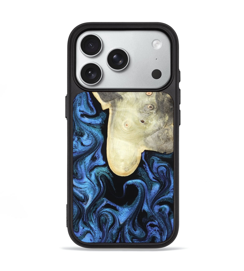 iPhone 18 Pro Wood Phone Case - Emeline (Blue, 831683)