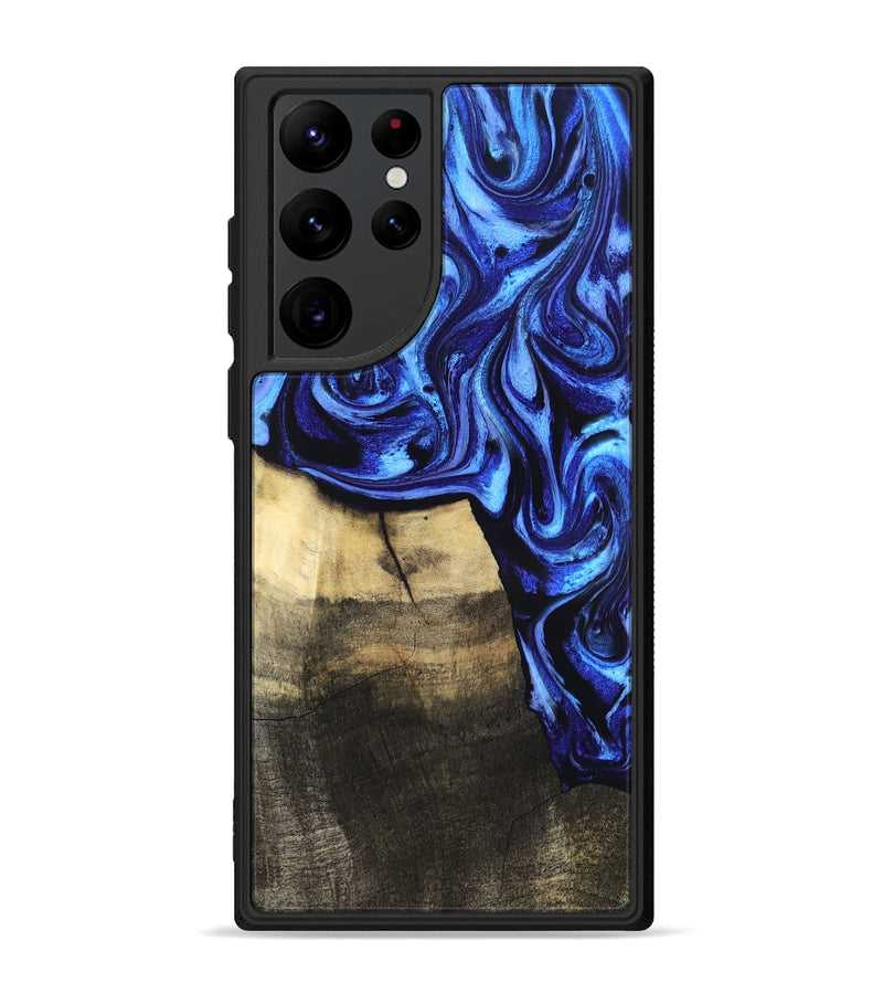 Galaxy S22 Ultra Wood Phone Case - Noble (Blue, 831687)