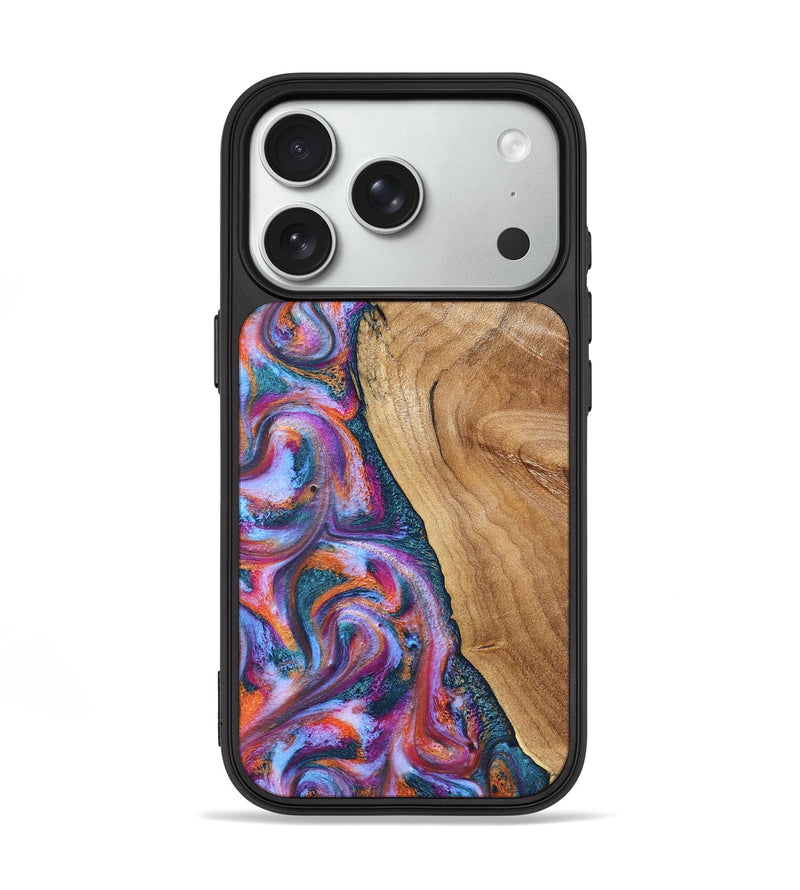 iPhone 18 Pro Wood Phone Case - Yadiel (Blue, 831688)