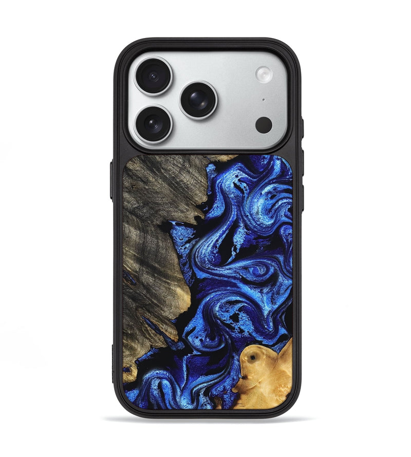 iPhone 18 Pro Wood Phone Case - Dean (Blue, 831692)