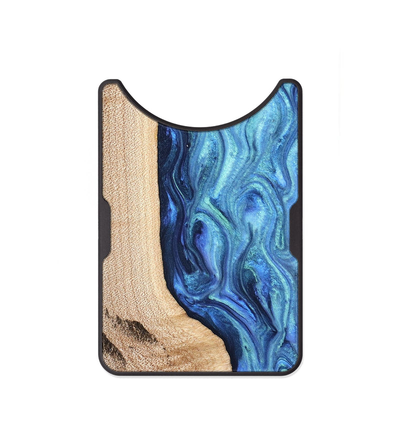 Alloy Wood Wallet - Azaria (Blue, 831693)