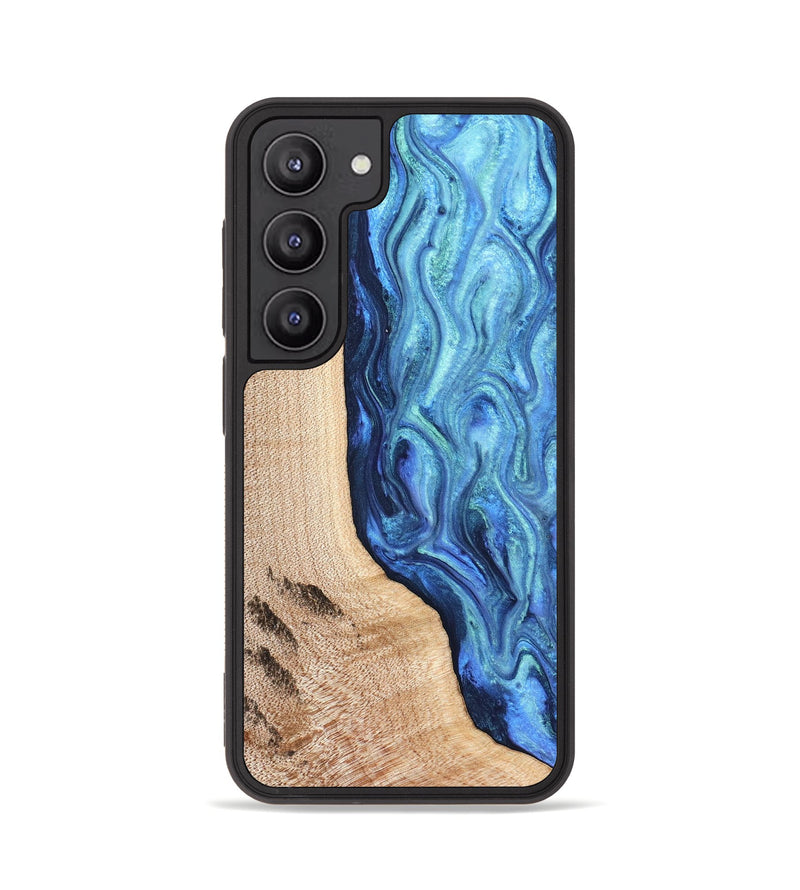 Galaxy S23 Wood Phone Case - Azaria (Blue, 831693)