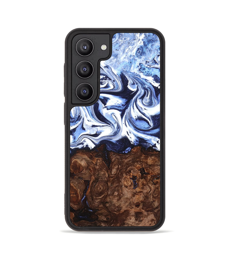 Galaxy S23 Wood Phone Case - Shanon (Blue, 831694)