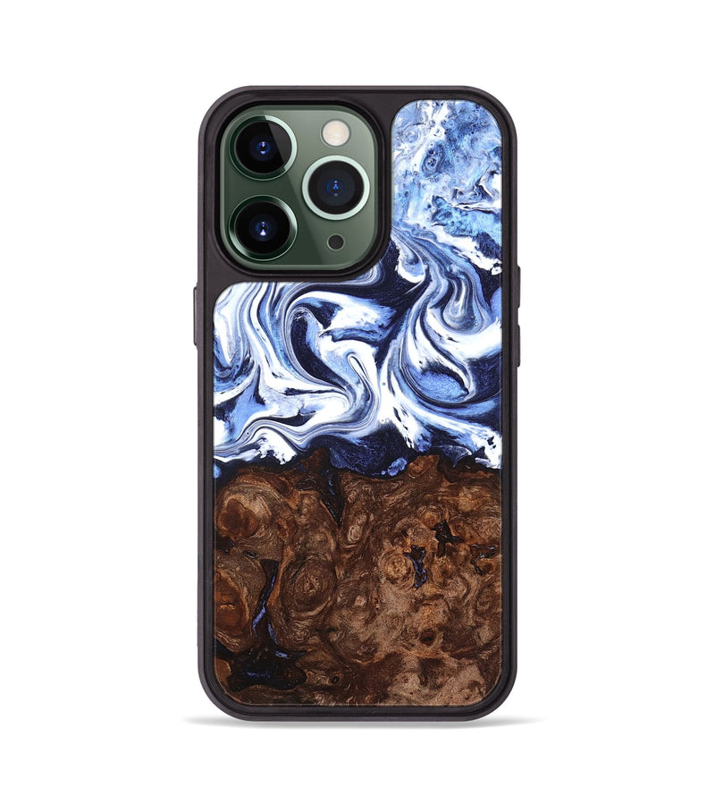 iPhone 13 Pro Wood Phone Case - Shanon (Blue, 831694)