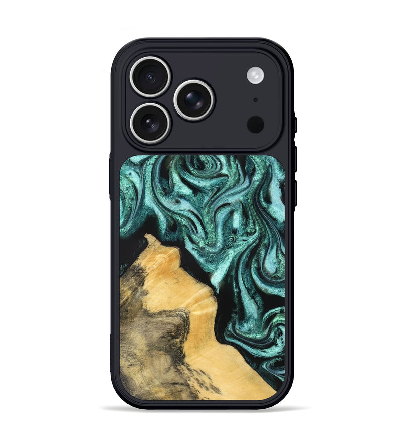 iPhone 17 Pro Wood Phone Case - Sampson (Green, 831700)
