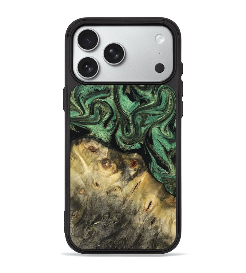 iPhone 18 Pro Max Wood Phone Case - Yolanda (Green, 831701)