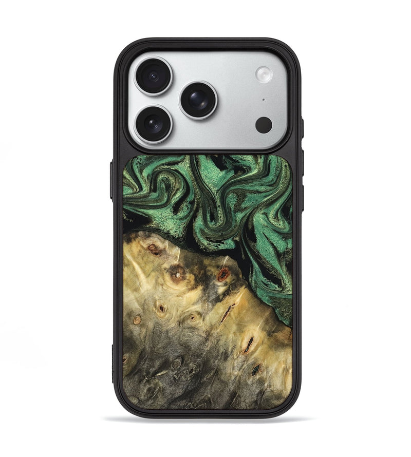 iPhone 18 Pro Wood Phone Case - Yolanda (Green, 831701)