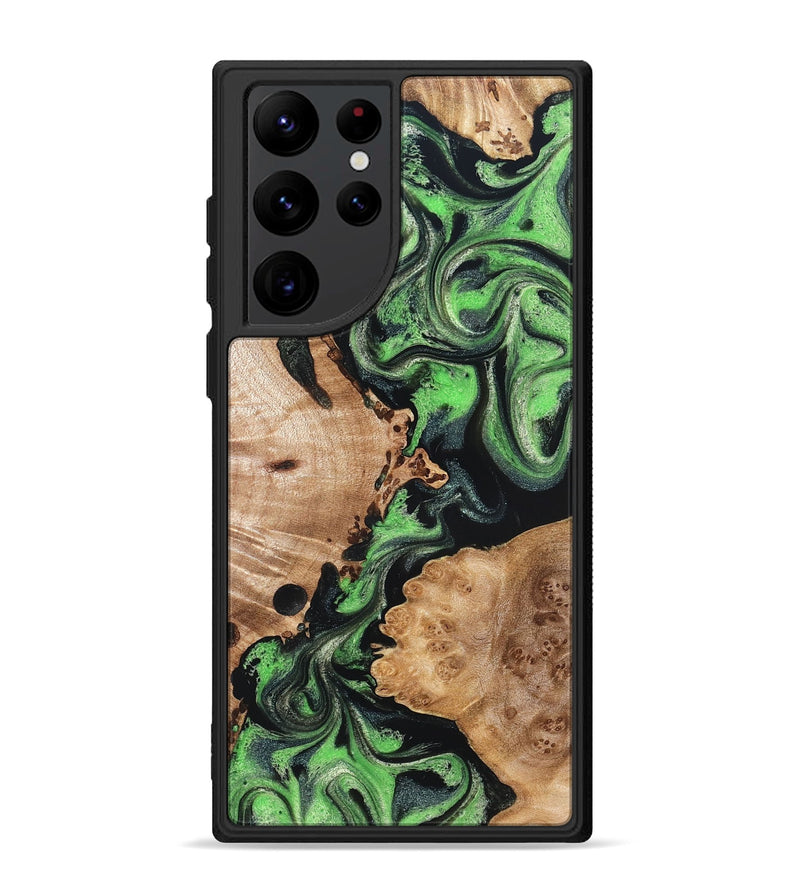 Galaxy S22 Ultra Wood Phone Case - Wilber (Green, 831702)