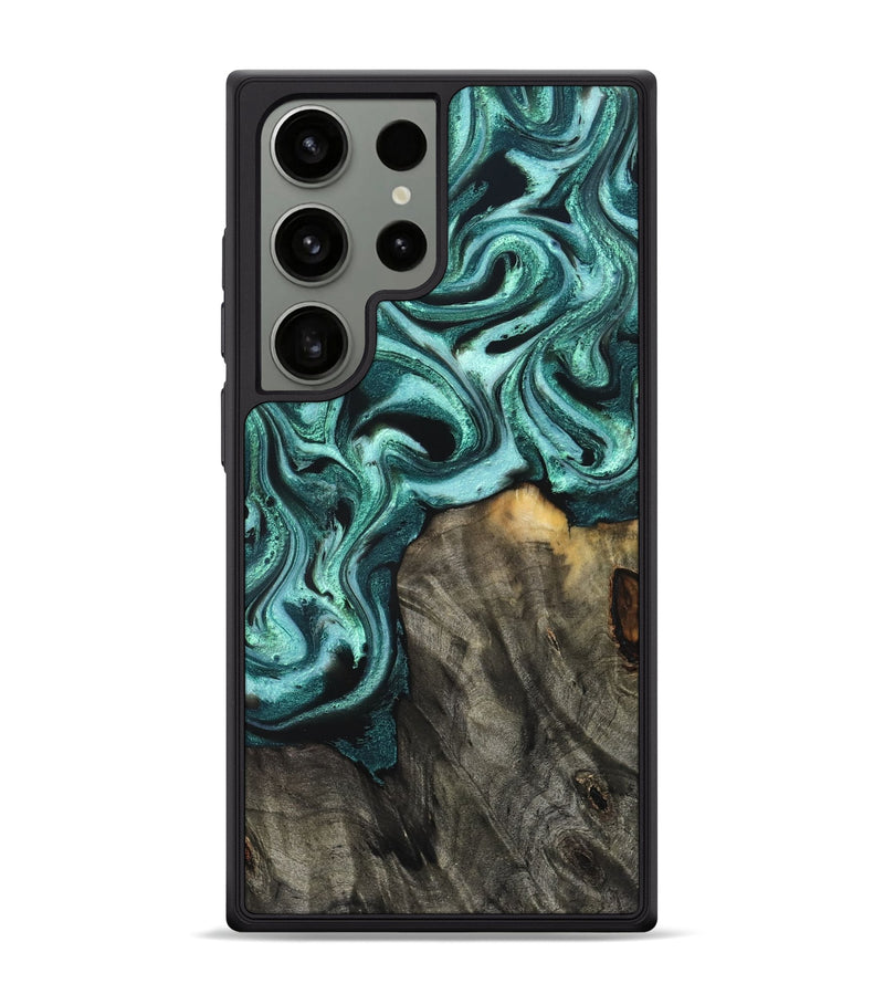 Galaxy S24 Ultra Wood Phone Case - Hassan (Green, 831705)