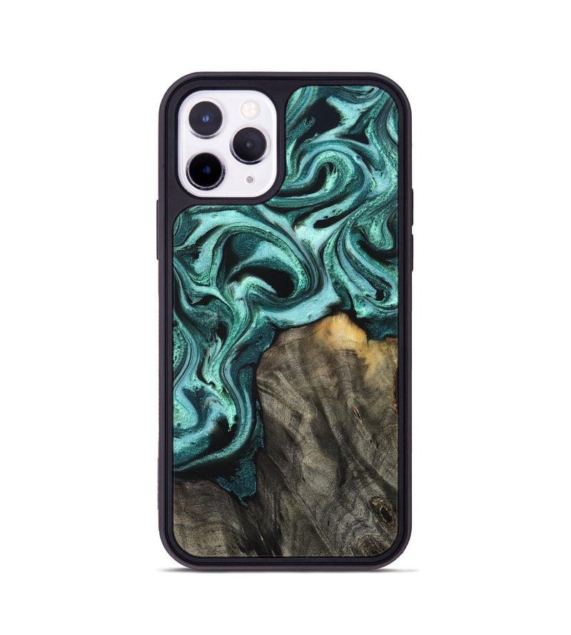 iPhone 11 Pro Wood Phone Case - Hassan (Green, 831705)