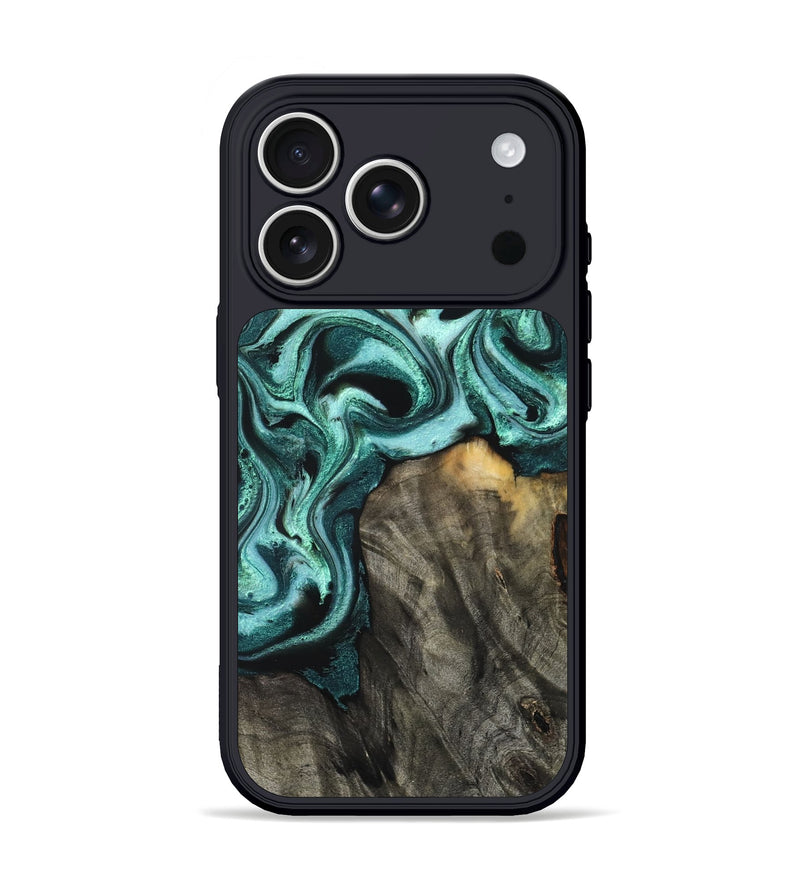 iPhone 17 Pro Wood Phone Case - Hassan (Green, 831705)