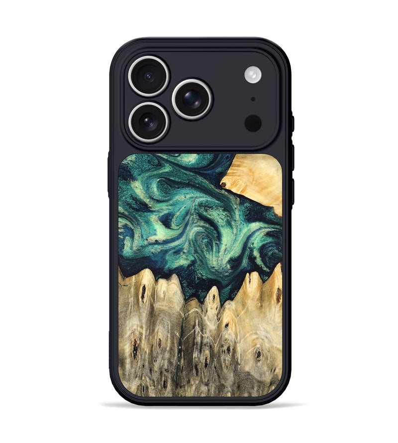 iPhone 17 Pro Wood Phone Case - Otis (Green, 831707)