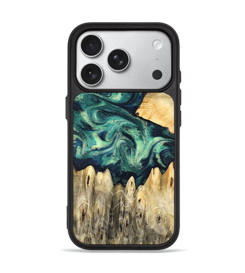 iPhone 18 Pro Wood Phone Case - Otis (Green, 831707)