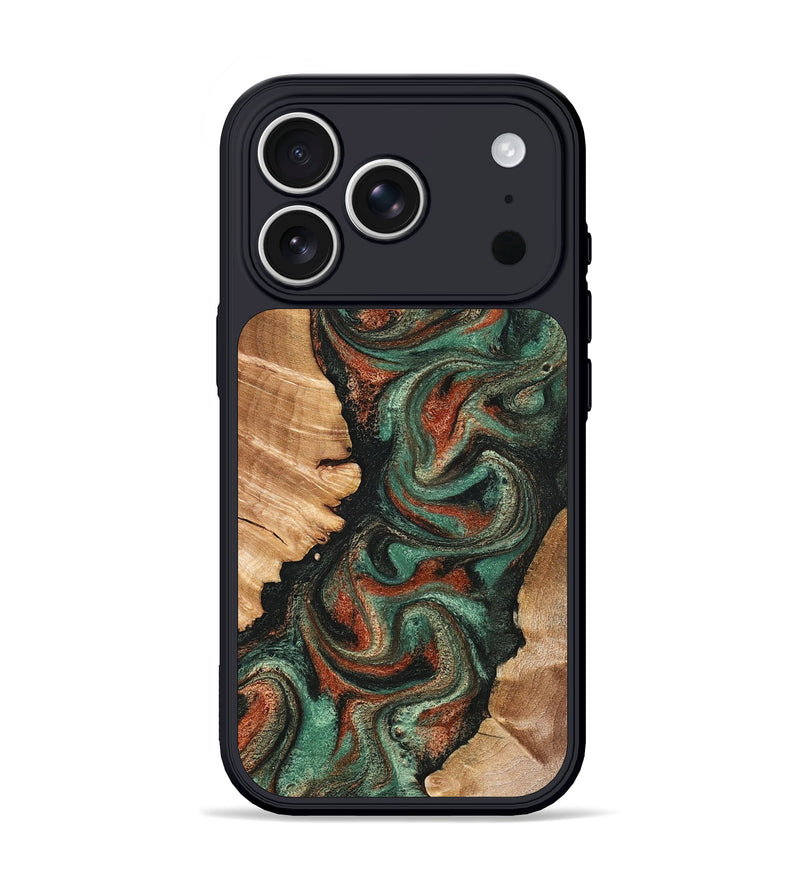 iPhone 17 Pro Wood Phone Case - Kaysen (Green, 831708)