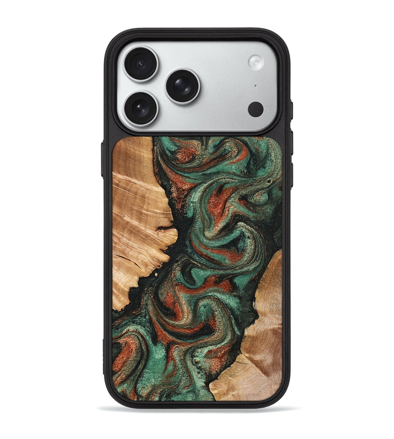 iPhone 18 Pro Max Wood Phone Case - Kaysen (Green, 831708)