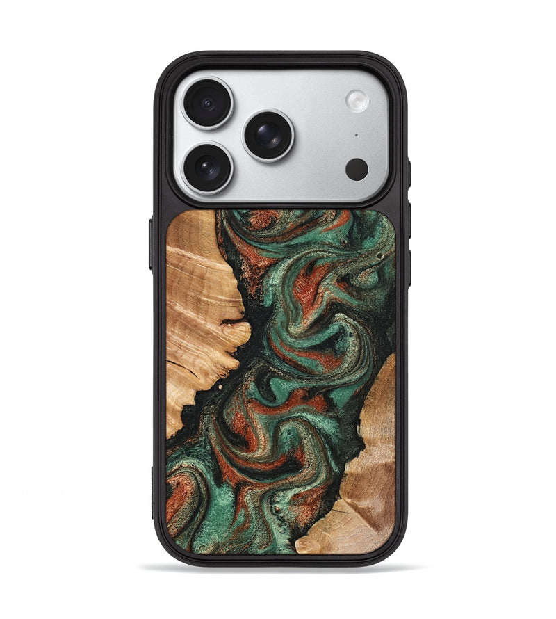 iPhone 18 Pro Wood Phone Case - Kaysen (Green, 831708)