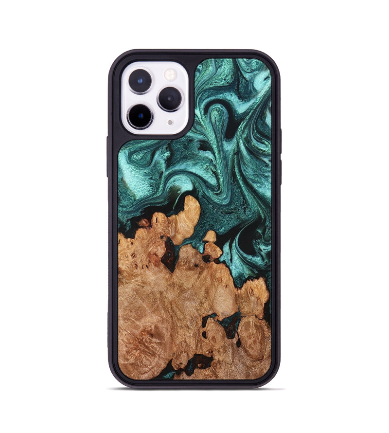 iPhone 11 Pro Wood Phone Case - Ofelia (Green, 831710)