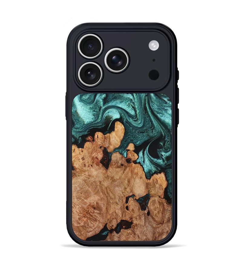 iPhone 17 Pro Wood Phone Case - Ofelia (Green, 831710)