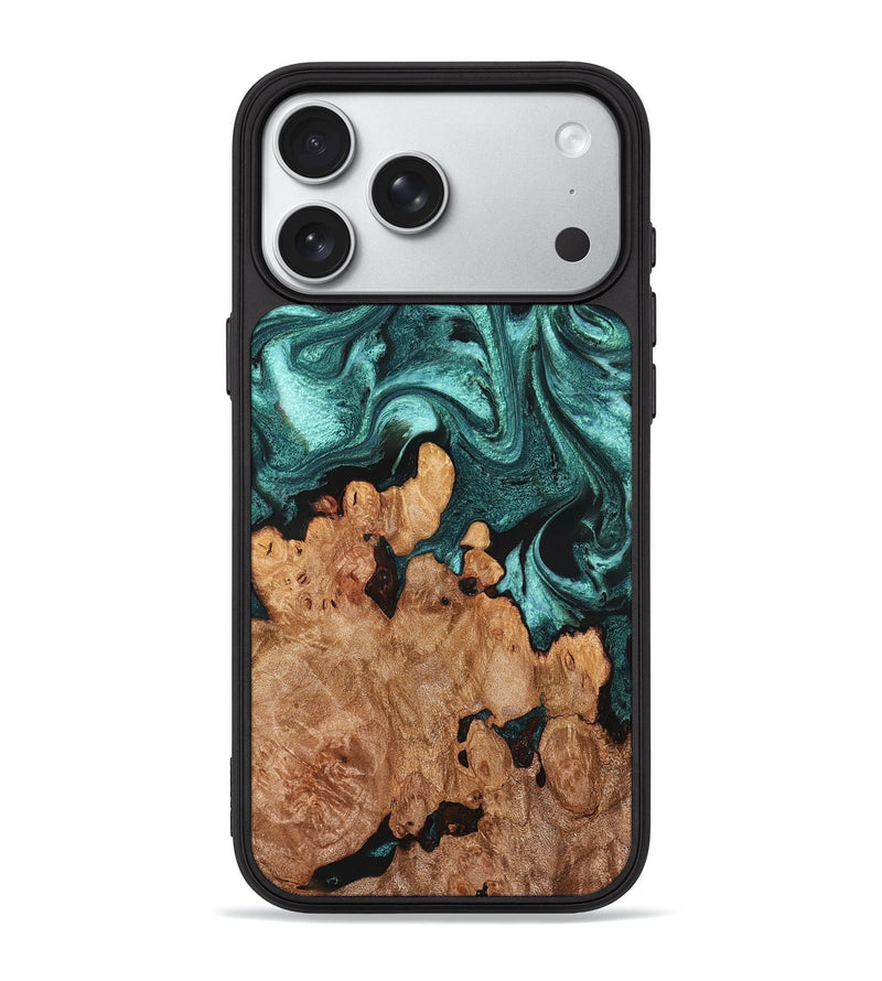 iPhone 18 Pro Max Wood Phone Case - Ofelia (Green, 831710)