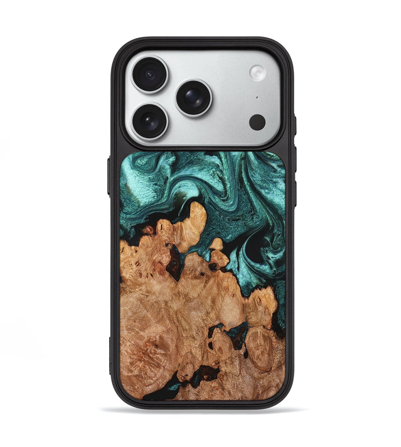 iPhone 18 Pro Wood Phone Case - Ofelia (Green, 831710)